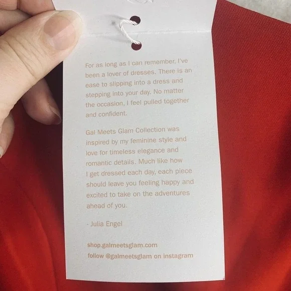 Gal Meets Glam Yvonne Dress Womens Size 10 Red One Shoulder NWT $158 - Picture 7 of 12